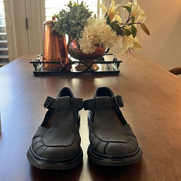 Vintage Timberland Gray Leather Fisherman Sandals 7.5 Y2K Minimalist Utility - Picture 13 of 14